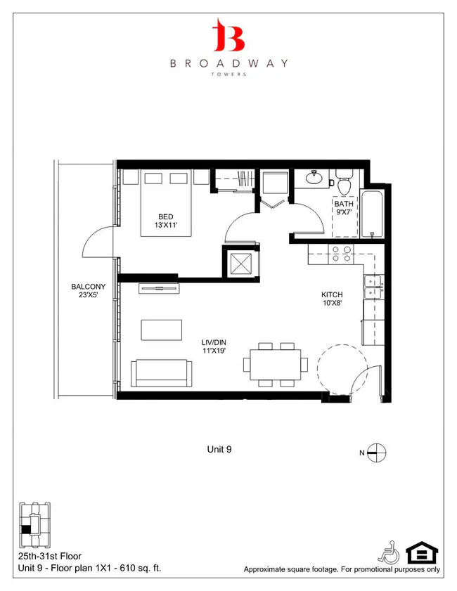 Unit 2509 2509 floor plan